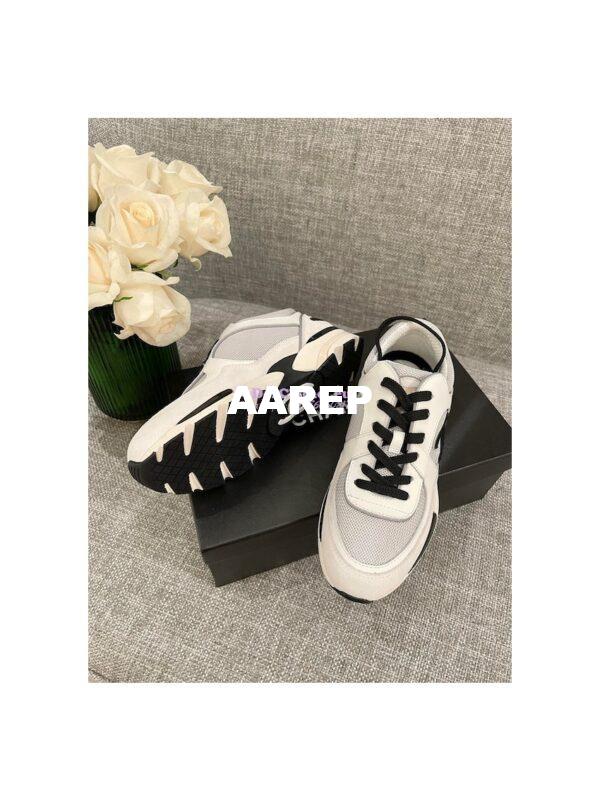 Replica Chanel Calfskin, Mesh & Suede Calfskin Trainers G39066 T02 8