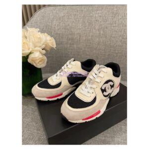 Replica Chanel Calfskin, Mesh & Suede Calfskin Trainers G39066 T01