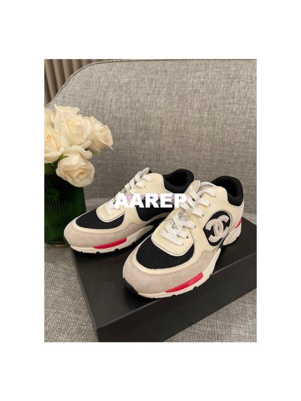 Replica Chanel Calfskin, Mesh & Suede Calfskin Trainers G39066 T01