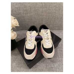 Replica Chanel Calfskin, Mesh & Suede Calfskin Trainers G39066 T01 2
