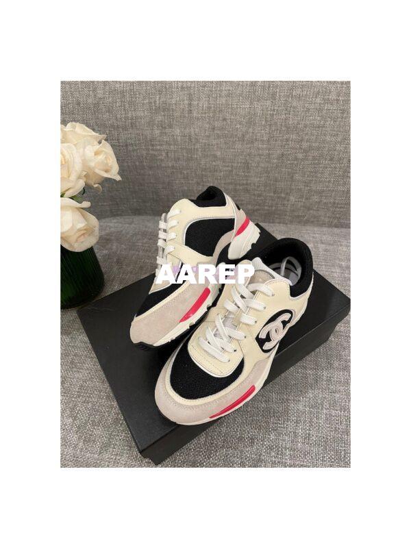 Replica Chanel Calfskin, Mesh & Suede Calfskin Trainers G39066 T01 5