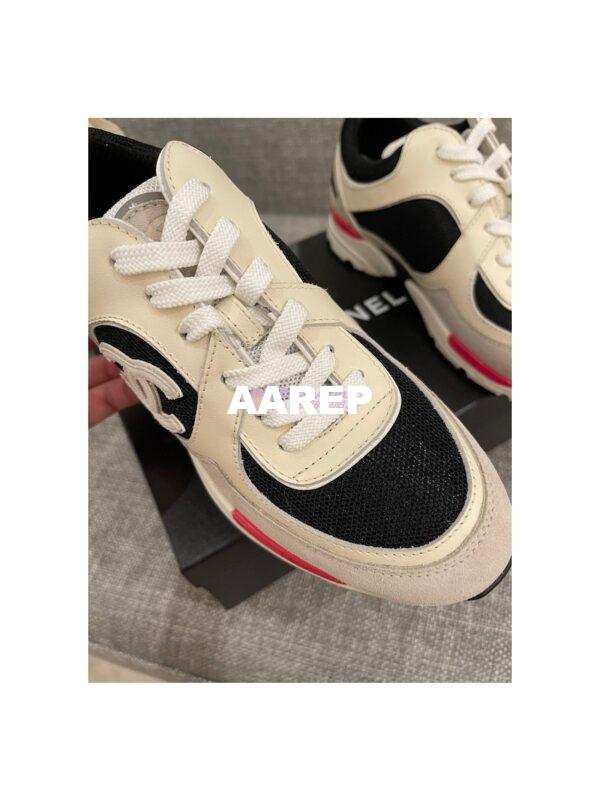 Replica Chanel Calfskin, Mesh & Suede Calfskin Trainers G39066 T01 6
