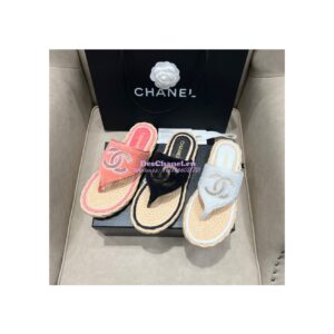 Replica Chanel 22SS Espadrilles Tweed Sandals G38947