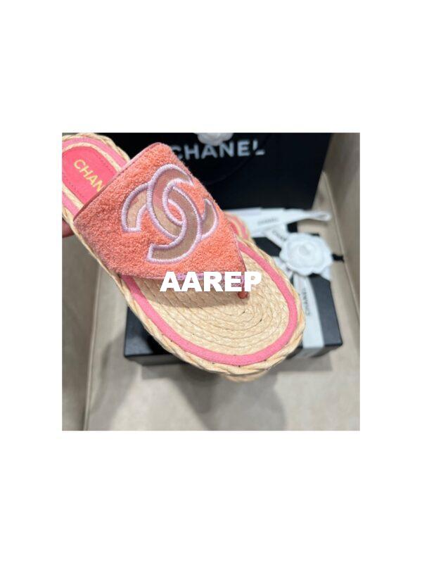 Replica Chanel 22SS Espadrilles Tweed Sandals G38947 6