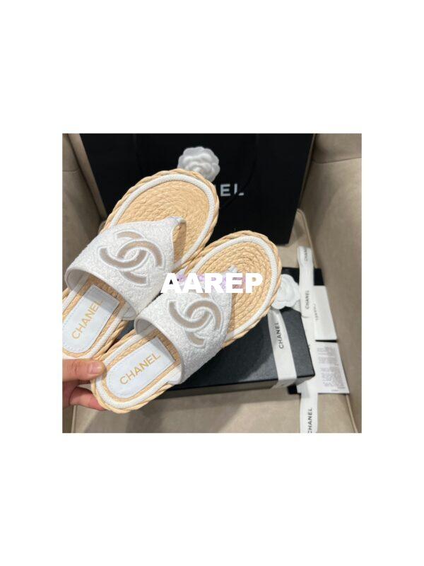 Replica Chanel 22SS Espadrilles Tweed Sandals G38947 11