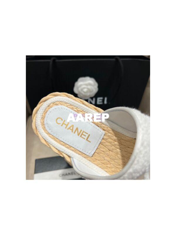 Replica Chanel 22SS Espadrilles Tweed Sandals G38947 14