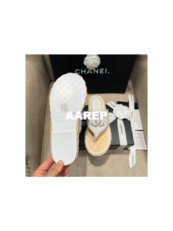 Replica Chanel 22SS Espadrilles Tweed Sandals G38947 15