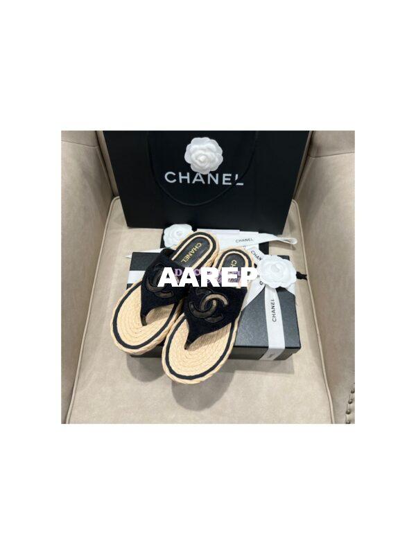 Replica Chanel 22SS Espadrilles Tweed Sandals G38947 16
