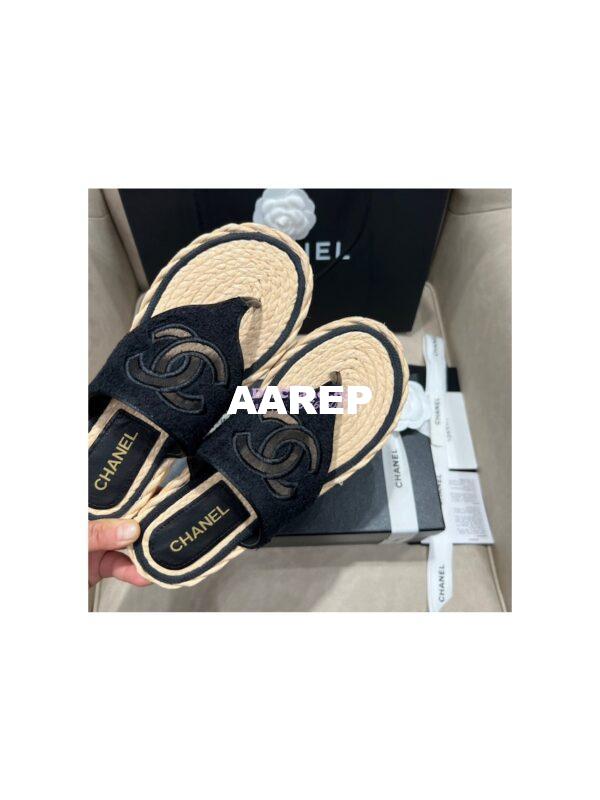 Replica Chanel 22SS Espadrilles Tweed Sandals G38947 19