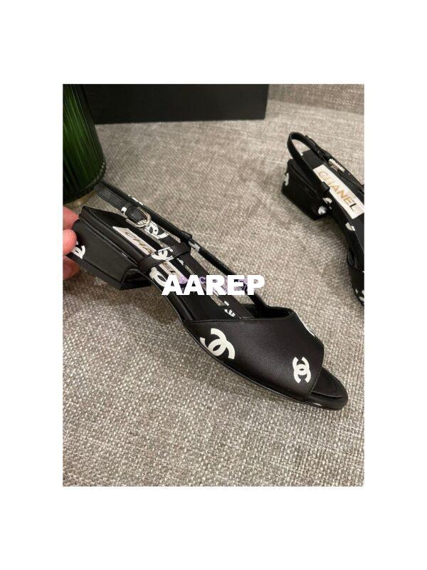 Replica Chanel 22SS Printed Lambskin 30mm 65mm G38976 G38974 Black 8