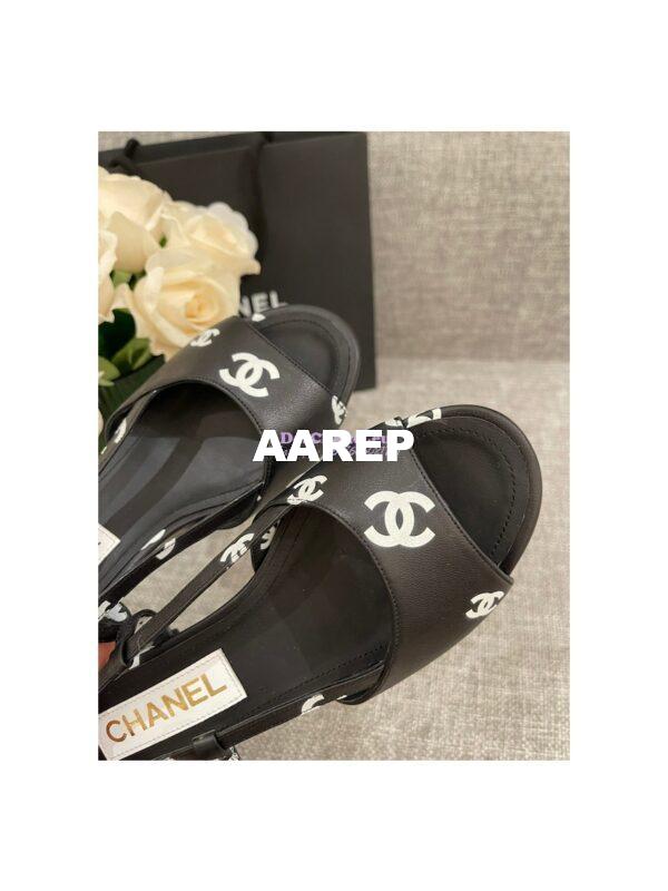 Replica Chanel 22SS Printed Lambskin 30mm 65mm G38976 G38974 Black 9
