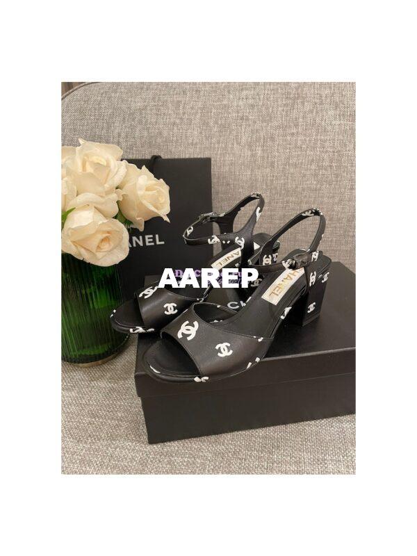 Replica Chanel 22SS Printed Lambskin 30mm 65mm G38976 G38974 Black 13