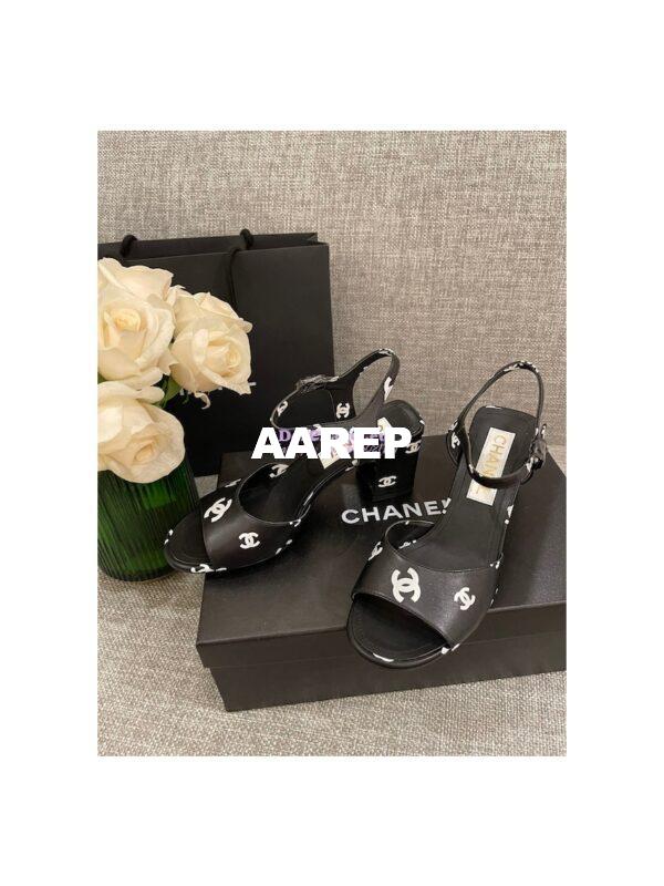 Replica Chanel 22SS Printed Lambskin 30mm 65mm G38976 G38974 Black 14