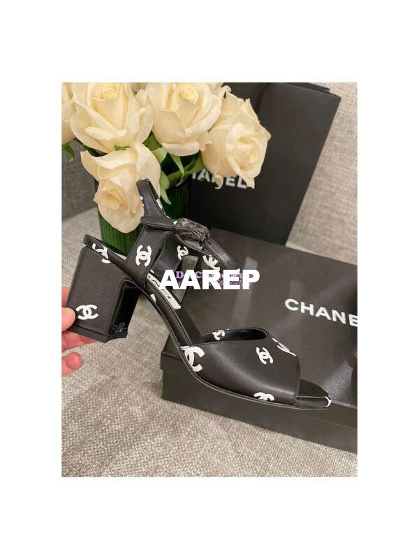 Replica Chanel 22SS Printed Lambskin 30mm 65mm G38976 G38974 Black 17