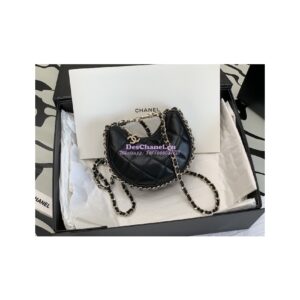 Replica Chanel 23P Mini Hobo Bag Lambskin AS3232 Black (Limited Edition) 2