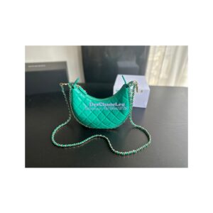 Replica Chanel 23P Small Hobo Bag Lambskin AS3917 Green (Limited Edition)