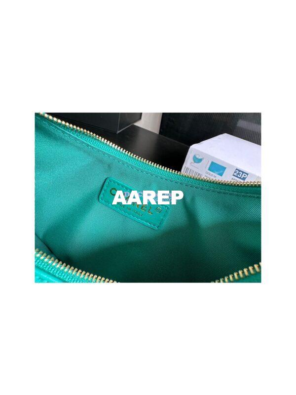 Replica Chanel 23P Small Hobo Bag Lambskin AS3917 Green (Limited Edition) 7