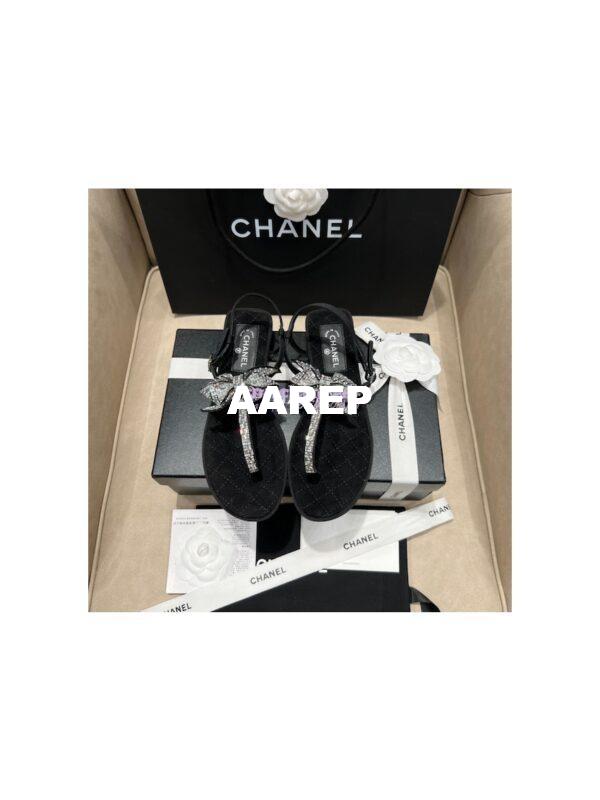 Replica Chanel Grosgrain & Jewelry Sandals G38853 3