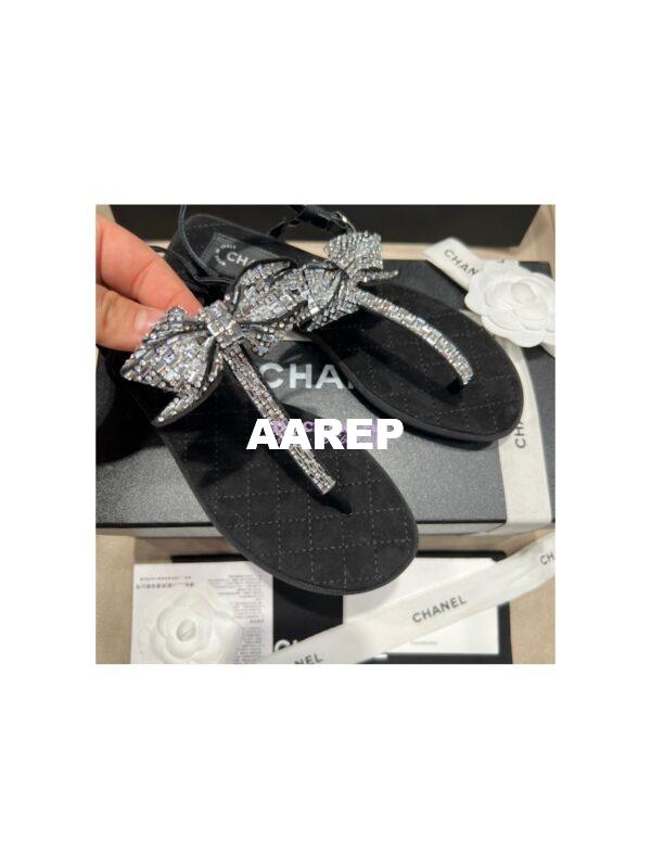 Replica Chanel Grosgrain & Jewelry Sandals G38853 6