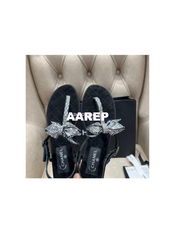 Replica Chanel Grosgrain & Jewelry Sandals G38853 8