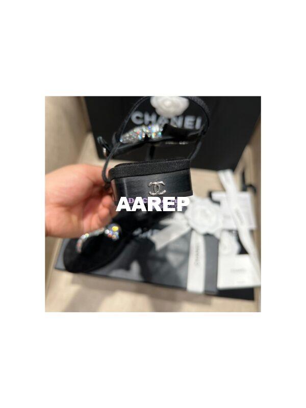 Replica Chanel Grosgrain & Jewelry Sandals G38853 9