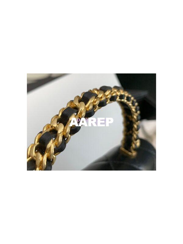 Replica Chanel 23C Wallet On Chain WOC in lambskin AP3009 Black 4