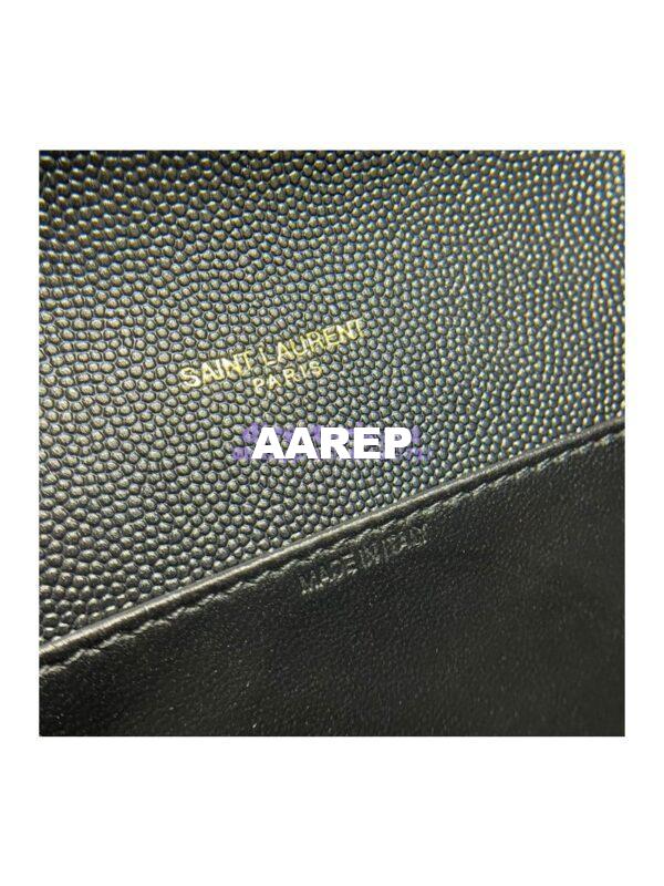 Replica YSL Saint Laurent Uptown Chain Wallet In Grain De Poudre Embossed Leather 6077881 Black 11