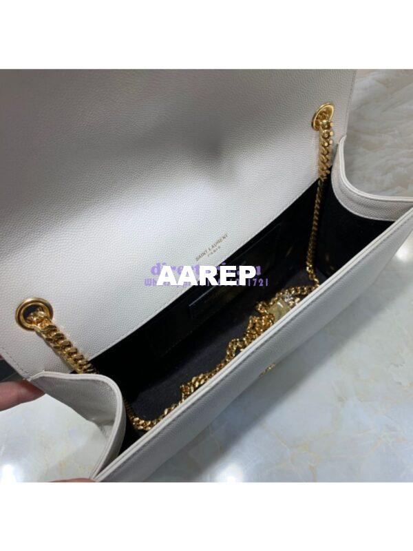 Replica YSL Saint Laurent Kate Bag With Tassel In Grain De Poudre Leather 354119 White 8