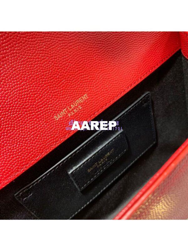 Replica YSL Saint Laurent Classic Medium Kate In Grained De Poudre Textured Leather Red 11