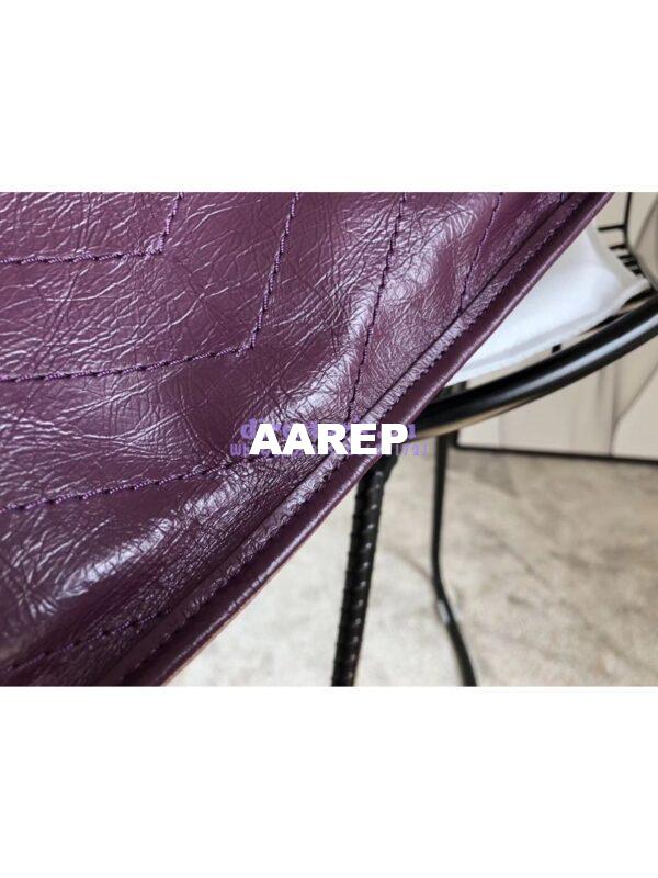 Replica YSL Saint Laurent Niki Chain Bag In Vintage Crinkled And Quilted Leather 498894 Prunia 12
