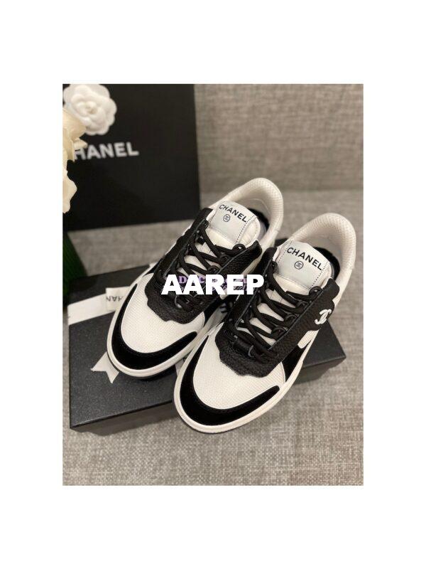 Replica Chanel 22s Trainers Fabric, Suede Calfskin & Grained Calfskin G38803 3