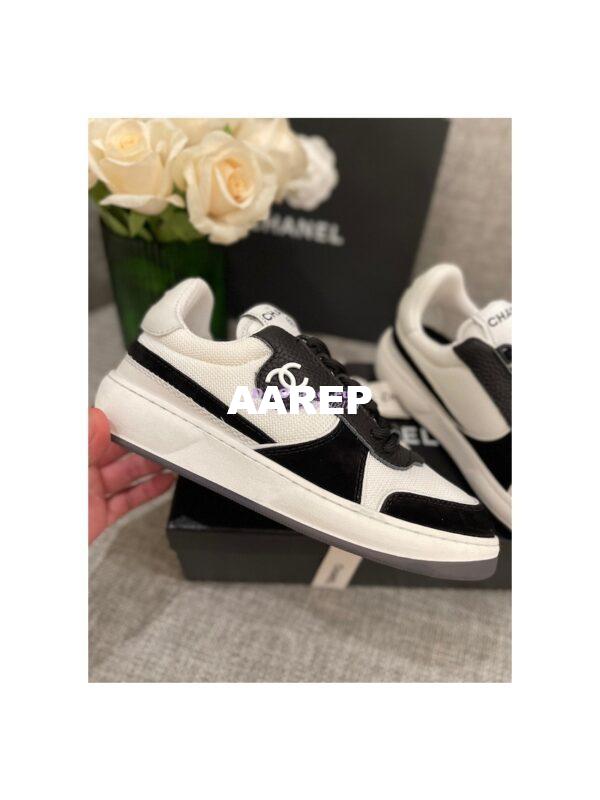 Replica Chanel 22s Trainers Fabric, Suede Calfskin & Grained Calfskin G38803 5