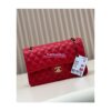 Replica Chanel Medium Classic Double Flap CF Bag Quilted Lambskin Light Gold Hardware Caramel