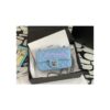 Replica Chanel Quilted Tweed Mini 17 Square Flap Bag in Light Blue A69902 (Limited)