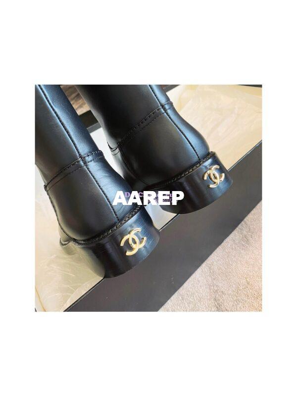 Replica Chanel High Boots in Black Calfskin G38174 5
