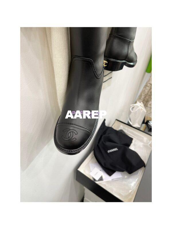 Replica Chanel High Boots in Black Calfskin G38174 7