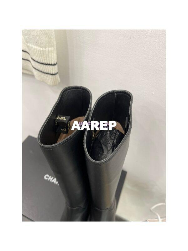 Replica Chanel High Boots in Black Calfskin G38174 8