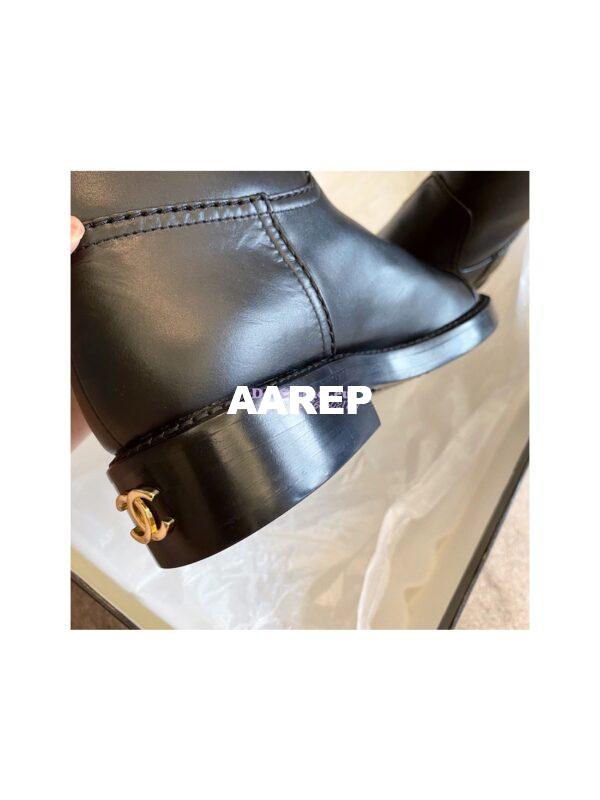Replica Chanel High Boots in Black Calfskin G38174 10