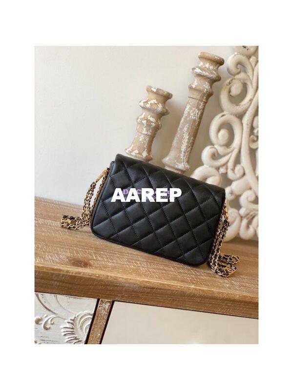 Replica Chanel Lambskin Flap Bag AS3757 AS3777 Black 7