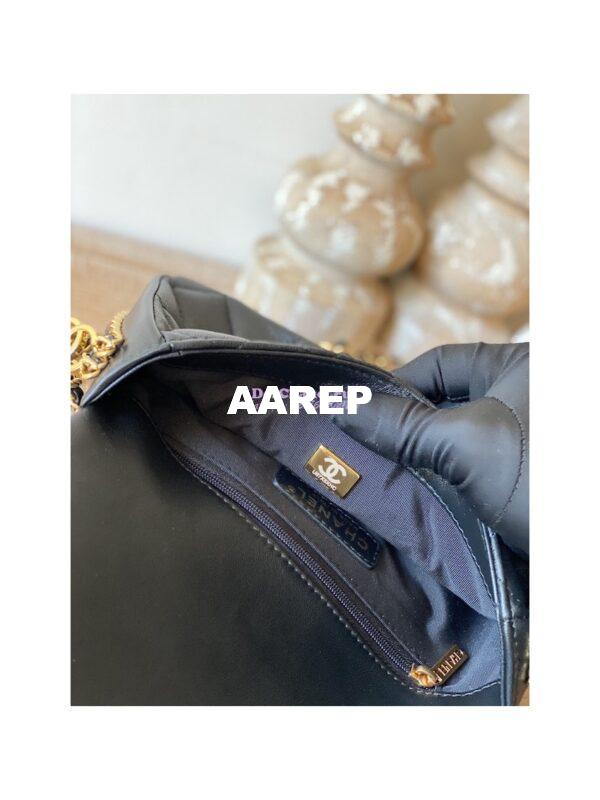 Replica Chanel Lambskin Flap Bag AS3757 AS3777 Black 8