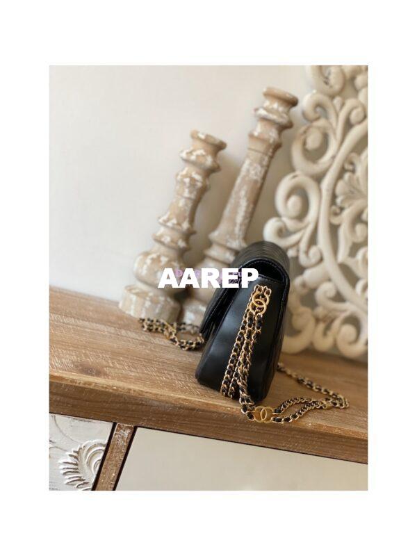Replica Chanel Lambskin Flap Bag AS3757 AS3777 Black 12