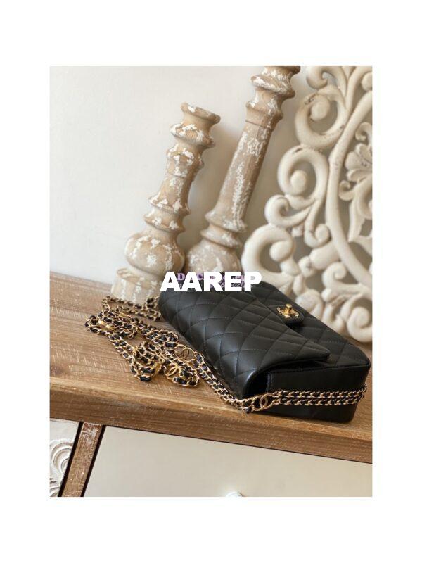 Replica Chanel Lambskin Flap Bag AS3757 AS3777 Black 13