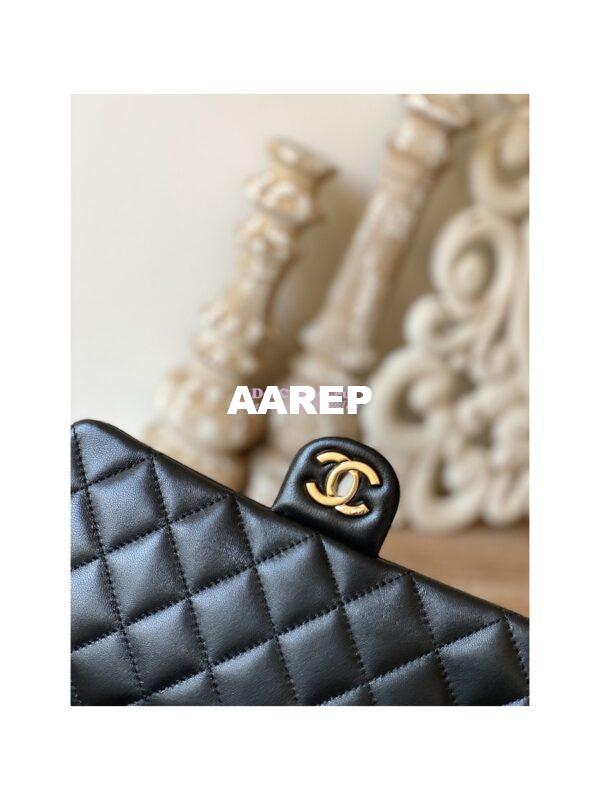 Replica Chanel Lambskin Flap Bag AS3757 AS3777 Black 14