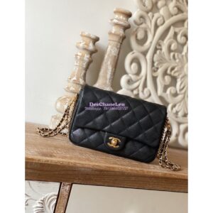 Replica Chanel Grained Calfskin Flap Bag AS3757 AS3777 Black 2