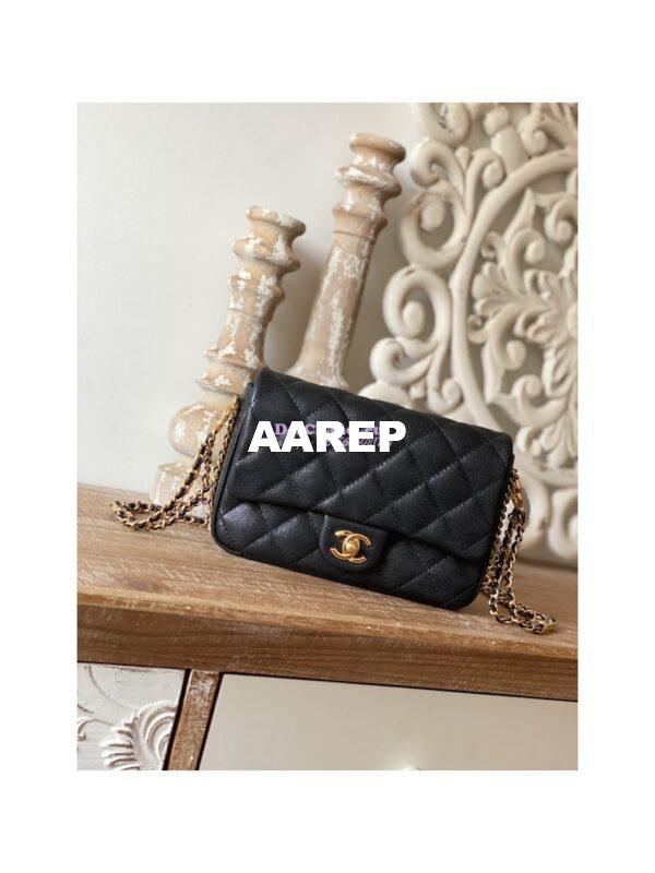 Replica Chanel Grained Calfskin Flap Bag AS3757 AS3777 Black 2