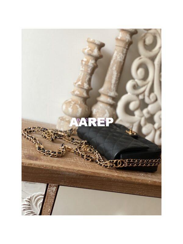 Replica Chanel Grained Calfskin Flap Bag AS3757 AS3777 Black 4