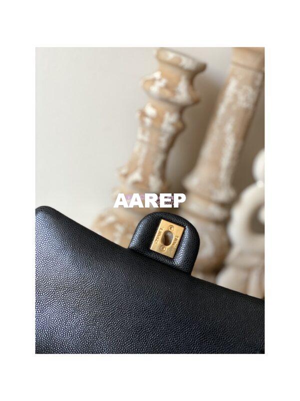 Replica Chanel Grained Calfskin Flap Bag AS3757 AS3777 Black 7