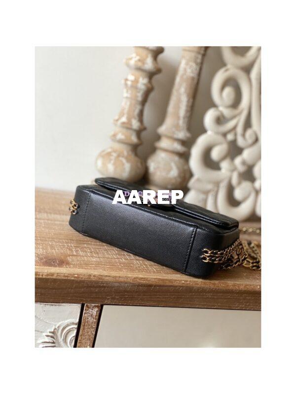 Replica Chanel Grained Calfskin Flap Bag AS3757 AS3777 Black 10