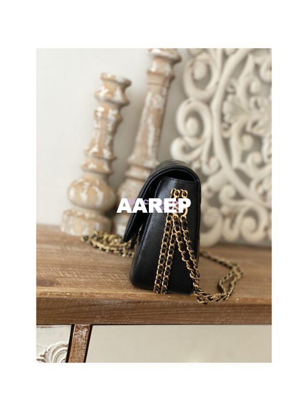 Replica Chanel Grained Calfskin Flap Bag AS3757 AS3777 Black 12