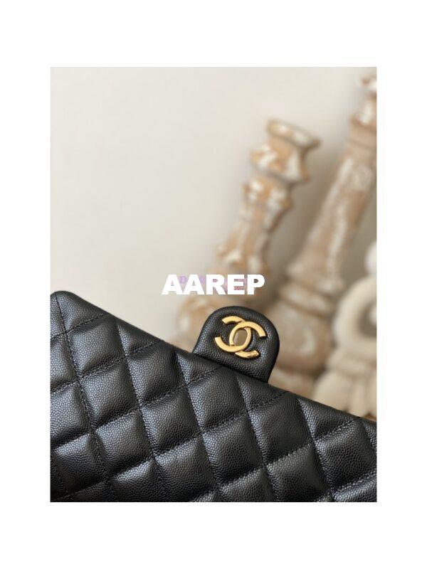 Replica Chanel Grained Calfskin Flap Bag AS3757 AS3777 Black 14